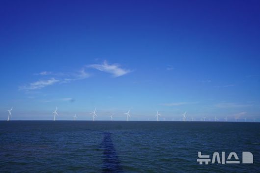 [티엔장=뉴시스] SK이노베이션 E&S가 운영 중인 베트남 TPD 해상풍력단지 전경. (사진=SK이노베이션 E&S) 2025.5.19. photo@newsis.com
