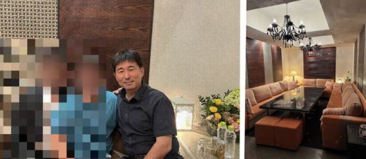 [서울=뉴시스] 조성봉 기자 = 더불어민주당이 19일 오후 서울 여의도 중앙당사에서 ‘지귀연 판사 룸살롱 접대 의혹’ 관련 사진을 공개했다. (사진=더불어민주당 제공) 2025.05.19. photo@newsis.com *재판매 및 DB 금지