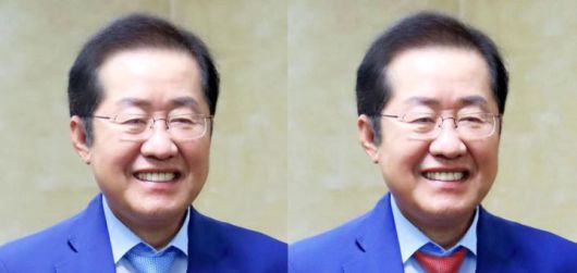 [서울=뉴시스] 파란색과 빨간색 넥타이를 맨 홍준표. (출처=홍준표 페이스북) 2025.05.21. photo@newsis.com *재판매 및 DB 금지