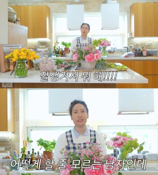 [서울=뉴시스] 미스코리아 출신 강주은이 남편인 배우 최민수의 첫사랑 일화를 전했다. (사진=유튜브 채널 '강주은' 캡처) 2025.05.22 photo@newsis.com  *재판매 및 DB 금지