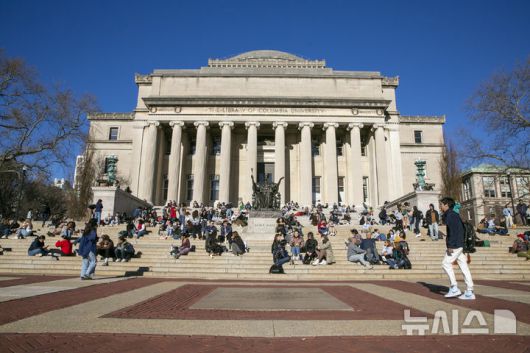 [뉴욕=AP/뉴시스] 미국 뉴욕의 컬럼비아대 캠퍼스. (사진=뉴시스DB) 2025.05.23.