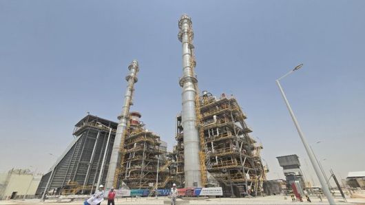 [담맘=뉴시스]사우디의 자푸라 열병합 발전소의 주보일러와 보조보일러다. (사진=산업통상자원부 공동취재단 제공) *재판매 및 DB 금지