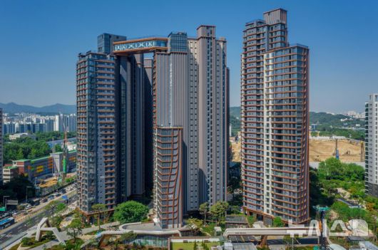 [서울=뉴시스] 래미안 원펜타스 외관.