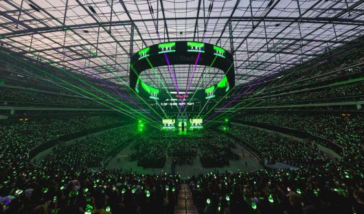 [서울=뉴시스] 스트레이 키즈 월드투어 미국 로스앤젤레스 소파이 스타디움 공연. (사진 = JYP엔터테인먼트 제공) 2025.06.04. photo@newsis.com *재판매 및 DB 금지