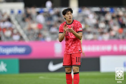 [서울=뉴시스] 남자 22세 이하(U-22) 축구 국가대표 배준호. (사진=대한축구협회 제공) *재판매 및 DB 금지