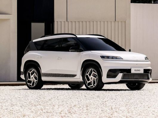 [서울=뉴시스] 현대차의 중국 합작사 베이징현대가 지난달 공개한 신형 전기차 '일렉시오' 모습. (사진=베이징현대 제공) 2025.06.11 photo@newsis.com *재판매 및 DB 금지