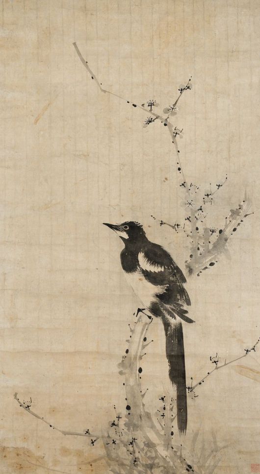 조속(趙涑, 1595~1668)고매서작 조선 17세기, 종이에 먹 100.1×55.7cm, 간송미술문화재단 소장 *재판매 및 DB 금지