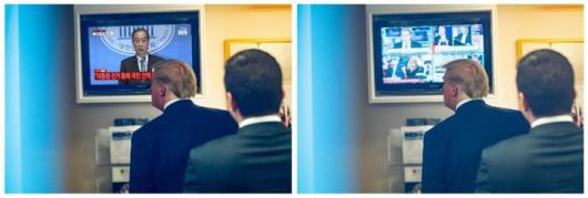 [뉴시스] 조작된 사진(왼쪽)과 워싱턴포스트 기사에 실린 원본 사진(오른쪽). (출처=AFP 팩트체크) *재판매 및 DB 금지