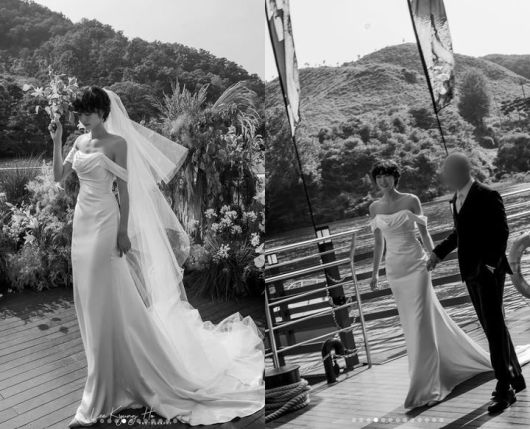 [서울=뉴시스] 배우 최여진이 결혼식 사진을 공개했다. (사진=최여진 인스타그램 캡처) 2025.06.20. photo@newsis.com *재판매 및 DB 금지