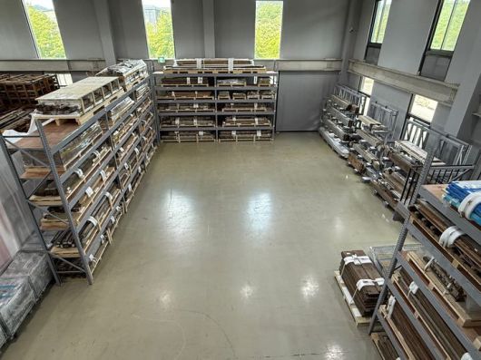 [서울=뉴시스] 관월당 부재 보관한 파주 전통건축수리기술진흥재단 (사진=국가유산청 제공) 2025.06.24. photo@newsis.com *재판매 및 DB 금지