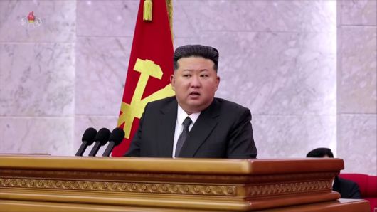 [서울=뉴시스] 김정은 북한 국무위원장이 지난 6월 21일부터 23일까지 사흘간 열린 조선노동당 중앙위원회 제8기 제12차 전원회의에 참석했다고 조선중앙TV가 24일 보도했다. (사진=조선중앙TV 캡쳐) 2025.12.12. photo@newsis.com *재판매 및 DB 금지