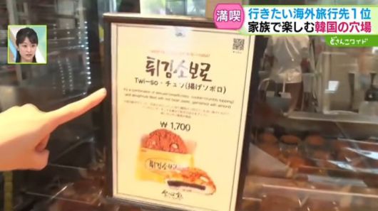 [뉴시스] 일본 방송에 등장한 튀금소보로. (출처=STV) *재판매 및 DB 금지