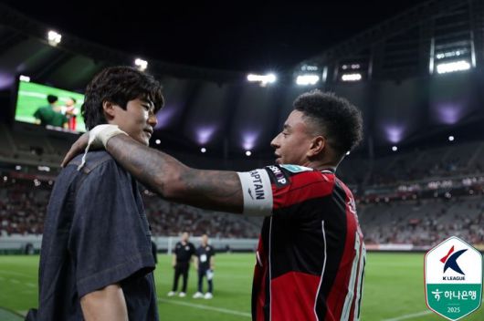 [서울=뉴시스] 프로축구 K리그1 FC서울 기성용과 제시 린가드. (사진=한국프로축구연맹 제공) *재판매 및 DB 금지