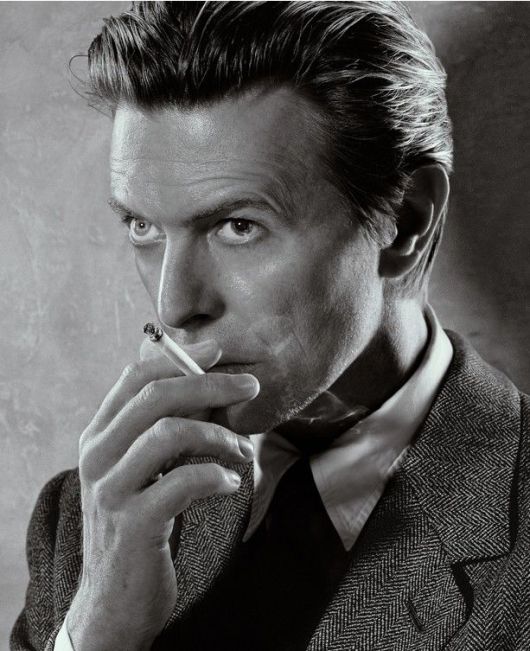 DAVID BOWIE, Smoking B&W, New York, 2001 *재판매 및 DB 금지