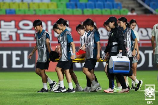 [서울=뉴시스] 한국 여자 대표팀의 전유경. (사진=대한축구협회 제공) *재판매 및 DB 금지