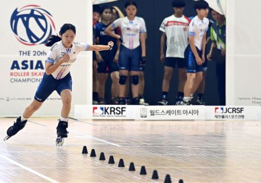 스피드 슬라덤에 출전한 강나연 선수(사진=STN제공) *재판매 및 DB 금지