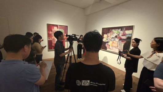 [사진=박현주 미술전문기자] 25일 가나아트센테에서 시오타 치하루의 개인전이 열렸다. 시오타가 마지막으로 그린 회화 3점이 처음으로 공개됐다. 20205.07.25. hyun@newsis.com  *재판매 및 DB 금지