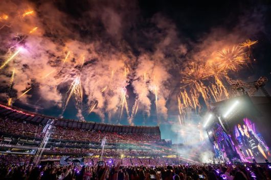 [서울=뉴시스] 스트레이 키즈 월드투어 dominATE_시애틀 T 모바일 파크 공연. (사진 = JYP엔터테인먼트 제공) 2025.07.28. photo@newsis.com *재판매 및 DB 금지