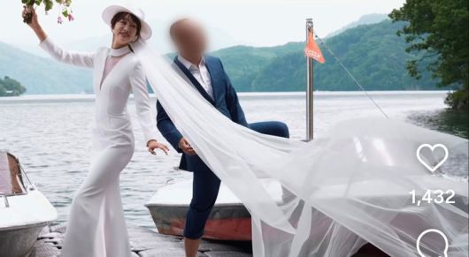 [서울=뉴시스] 배우 최여진이 웨딩화보를 공개했다. (사진=최여진 인스타그램 캡처) 2025.07.28. photo@newsis.com *재판매 및 DB 금지