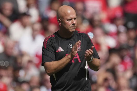 [런던=AP/뉴시스] 잉글랜드 프로축구 프리미어리그(EPL) 리버풀의 아르네 슬롯 감독. 2025.08.10.