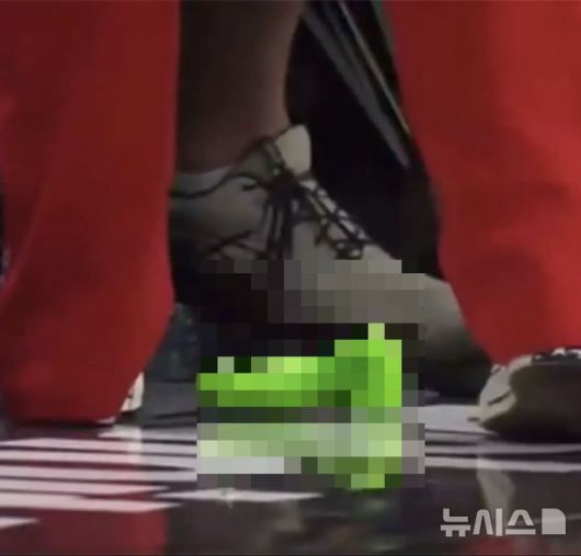 [뉴시스]성임용품이 미국여자프로농구(WNBA) 경기 도중 코트에 던져진 모습.(사진=뉴욕포스트)