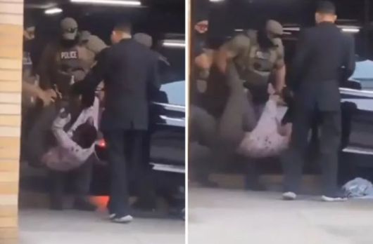 [뉴시스] 미국의 콜롬비아 출신 틱톡 인플루언서가 미 이민세관단속국(ICE)에 폭력적으로 체포되는 모습이 생중계되면서 논란이 일고 있다. (사진 = 엑스 캡처) 2025.08.18. *재판매 및 DB 금지