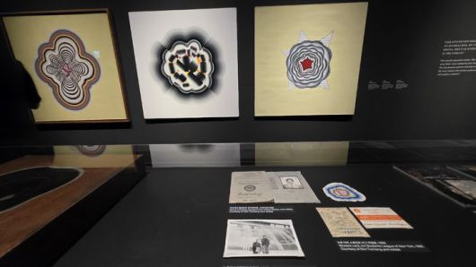 [사진=박현주 미술전문기자] 김창열 회고전 뉴욕시기 작품 전시 전경. *재판매 및 DB 금지