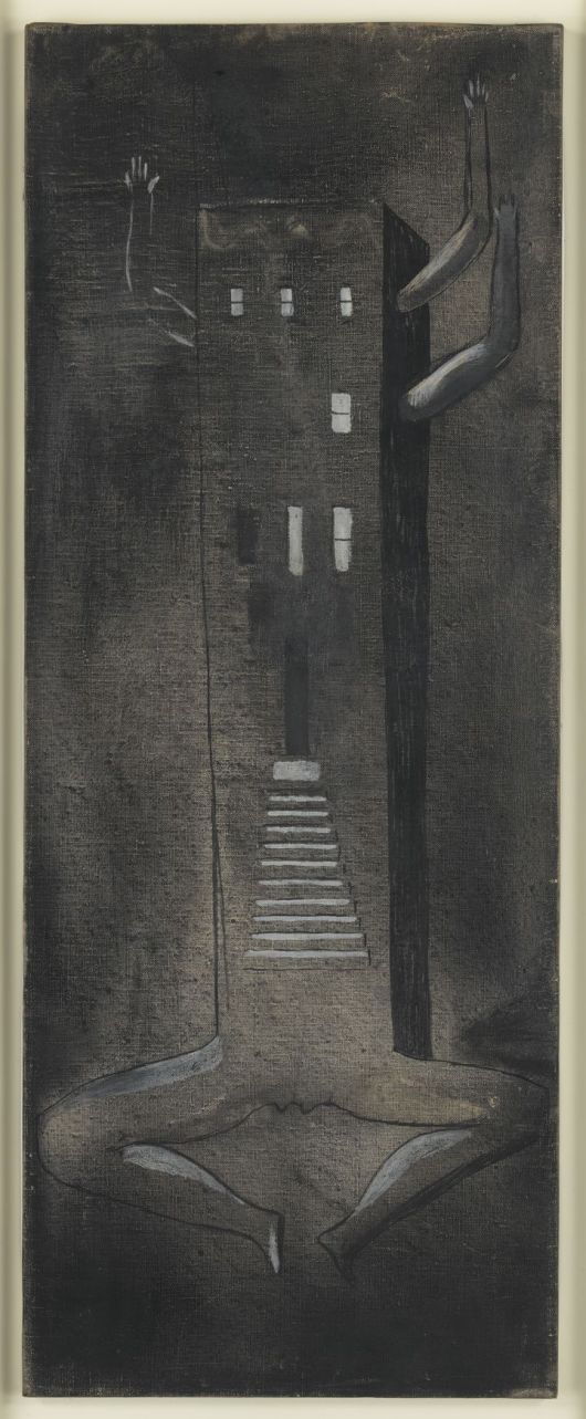 집-여자(Femme Maison), 1946-47 리넨에 유채, 잉크 91.4 x 35.6 cm 개인 소장, 뉴욕 사진: 크리스토퍼 버크 ? The Easton Foundation / Licensed by SACK, Korea *재판매 및 DB 금지
