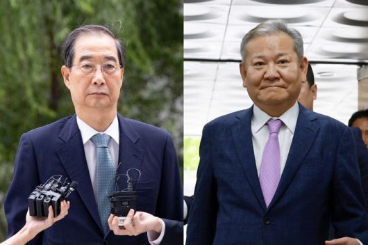 [서울=뉴시스] 사진은 한덕수 전 국무총리, 이상민 전 행정안전부 장관.  *재판매 및 DB 금지