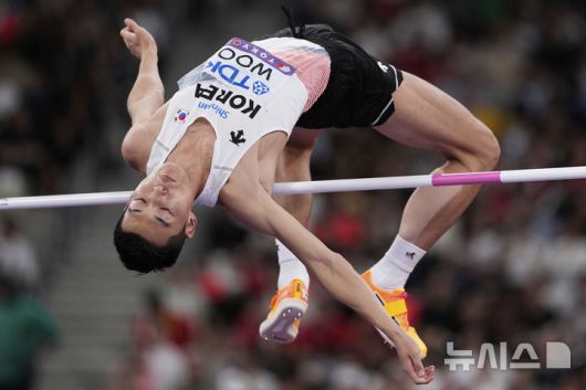 [도쿄=AP/뉴시스] 한국의 우상혁. 2025.09.14.