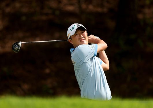 [서울=뉴시스] 박성국이 20일 경북 구미시 골프존카운티 선산(파71)에서 열린 한국프로골프(KPGA) 투어 골프존 오픈 3라운드 경기에 임하고 있다. (사진=KPGA 제공) 2025.09.20. *재판매 및 DB 금지