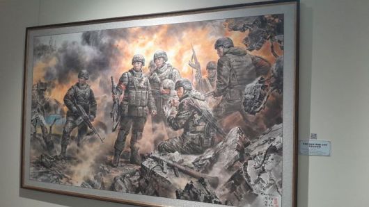 [서울=뉴시스] '조국의 존엄과 명예를 지켜낸 영웅전투원들'(출처: 모스크바 소식통 제공) 2025.09.22. *재판매 및 DB 금지