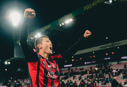 [서울=뉴시스]미트윌란 조규성. (사진=미트윌란 소셜미디어 캡처) 2025.02.01. photo@newsis.com *재판매 및 DB 금지