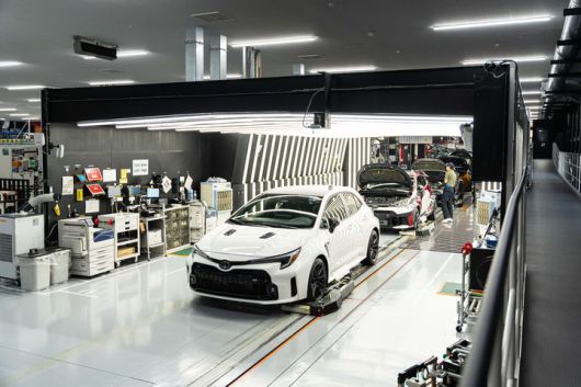 [토요타=뉴시스] 일본 아이치현 토요타시 모토마치 공장 내 GR팩토리에서 외장 검수를 마친 차량. (사진=한국토요타자동차 제공) photo@newsis.com *재판매 및 DB 금지