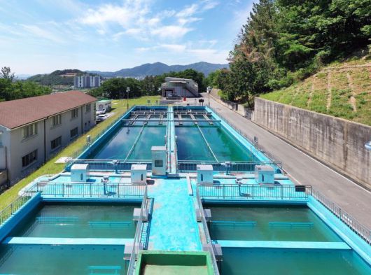 [밀양=뉴시스] 밀양시 교동정수장 전경. (사진=뉴시스 DB). photo@newsis.com *재판매 및 DB 금지