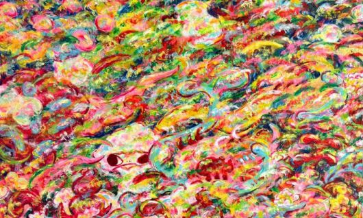 아야코 록카쿠 Untitled, 112 x 145.5 cm, Acrylic on canvas, 2025 *재판매 및 DB 금지