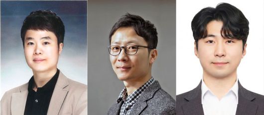 [울산=뉴시스] 구미현 기자 = 사진 왼쪽부터 차례대로 박형렬 UNIST 교수, 이상운 아주대학교 교수, 지강선 UNIST 연구원(제1저자) 2025.12.30. photo@newsis.com *재판매 및 DB 금지
