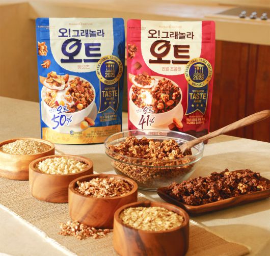 [서울=뉴시스] 오리온은 '마켓오네이처 오!그래놀라'의 생산설비를 증설하고 공급 확대에 나섰다. (사진=오리온 제공) 2026.01.06. photo@newsis.com *재판매 및 DB 금지