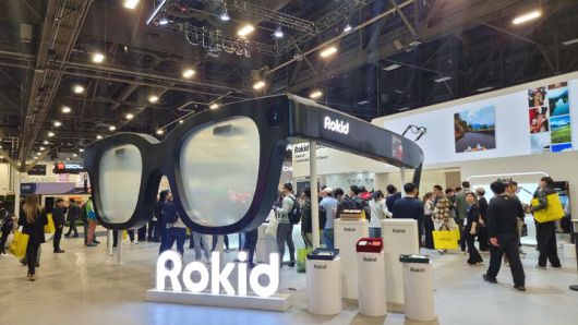 [라스베이거스=뉴시스]이지용 기자 = 로키드의 스마트글라스 부스. 2026.01.07. photo@newsis.com *재판매 및 DB 금지