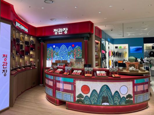 [서울=뉴시스] 신라면세점 인천국제공항 제2여객터미널 프리미엄 스토어 (사진=정관장 제공) 2026.01.14. photo@newsis.com *재판매 및 DB 금지