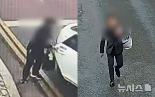 [부천=뉴시스] 15일 오후 경기 부천시 금은방 강도살인 사건 용의자가 환복한 모습. (사진=부천원미경찰서 제공) 2026.01.16. photo@newsis.com