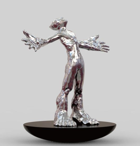 노화랑_김성복_???????? ????????? ???????, Stainless steel, 34 x 72 x 64cm, 2025 *재판매 및 DB 금지