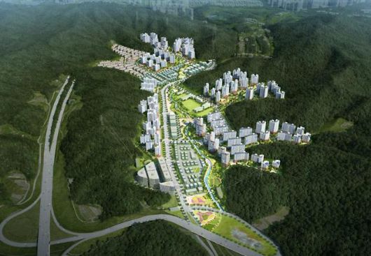 성남 판교대장 도시개발사업 조감도