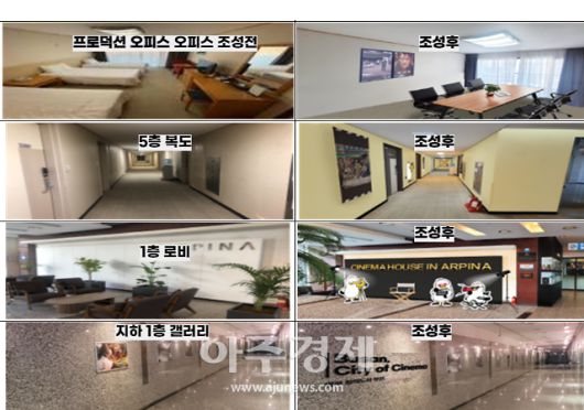 「시네마하우스 부산 in 아르피나」는 영화 촬영을 위해 부산을 찾는 수도권 제작사 및 촬영팀을 위한 영화인 전용 숙소로, 시와 부산도시공사는 부산아르피나 건물 5층 전체를 영화인 전용 구역으로 지정해 25개의 객실과 프로덕션 오피스 등을 새롭게 조성했다.