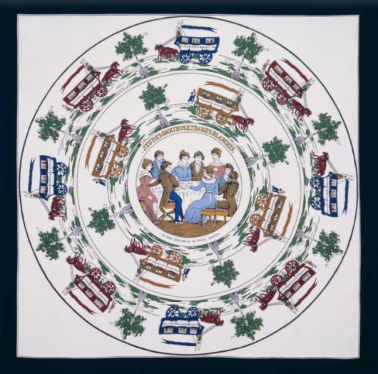 실크 스카프 ‘쥬 데 옴니버스 에 담 블랑쉐(Jeu des omnibus et dames blanches)’ [사진=에르메스]