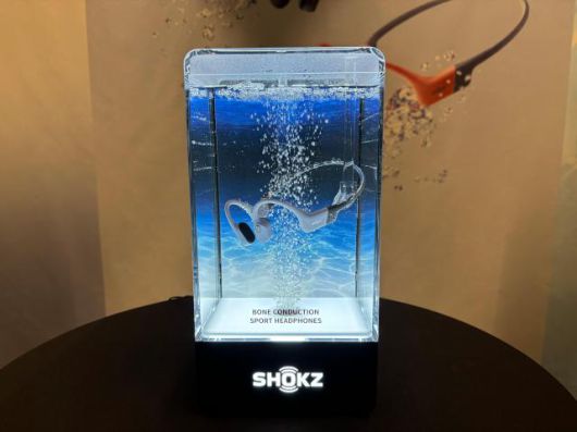 샥즈 오픈형 골전도 멀티 스포츠 이어폰 '오픈스윔 프로' [사진=김민우 기자]