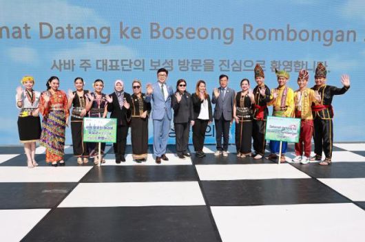 말레이시아 사바주 축제 대표단이 보성통합축제를 방문했다. [사진=보성군]