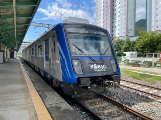 경산시-대구권 광역철도(구미~경산) 건설사업 개통운전 모습. [사진=경산시]