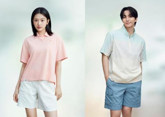 네파 그린마인드 반팔 폴로티셔츠(좌)와 네파 그린마인드 아노락(우) [사진=네파]