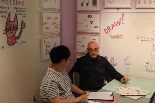 인터뷰 장면 [사진= 김호이 기자]